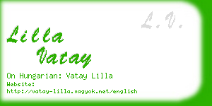 lilla vatay business card